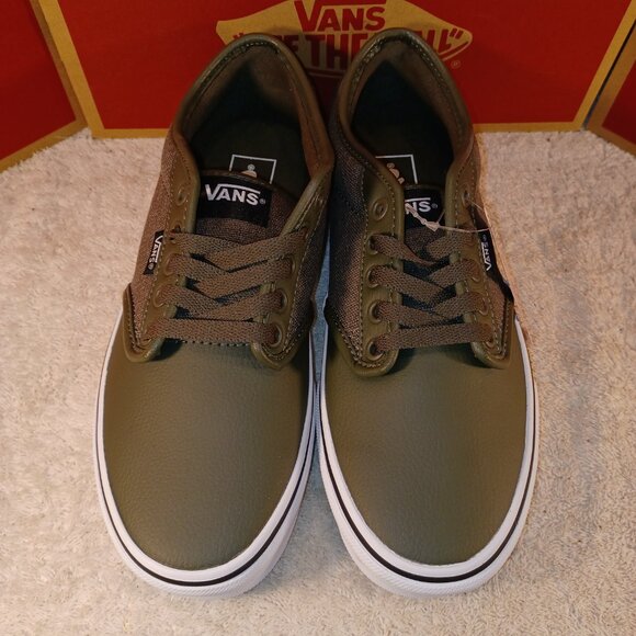 Vans Men's 7/Women's 8.5 Atwood Grape Leaf Denim/Leather - Picture 6 of 11